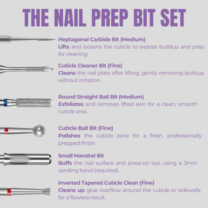 Nail Prep Bit Set