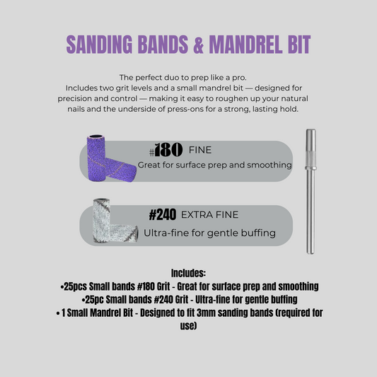 Sanding Bands & Mandrel Bit Set